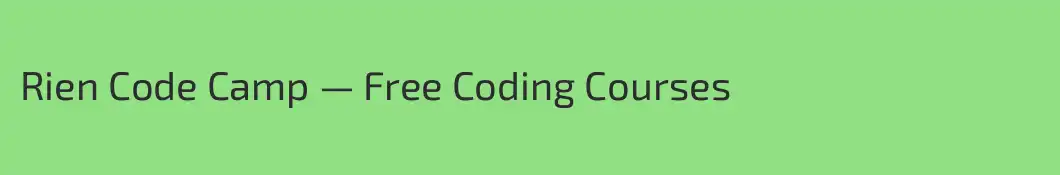 Rien Code Camp — Free Coding Courses